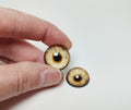 Golden Brown Wolf CW18- Handmade Glass Taxidermy Eyes