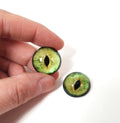 Wildcat Green Bobcat BC20 - Handmade Glass Taxidermy Eyes