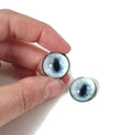 Snow Glow Blue Fox RF23- Handmade Glass Taxidermy Eyes