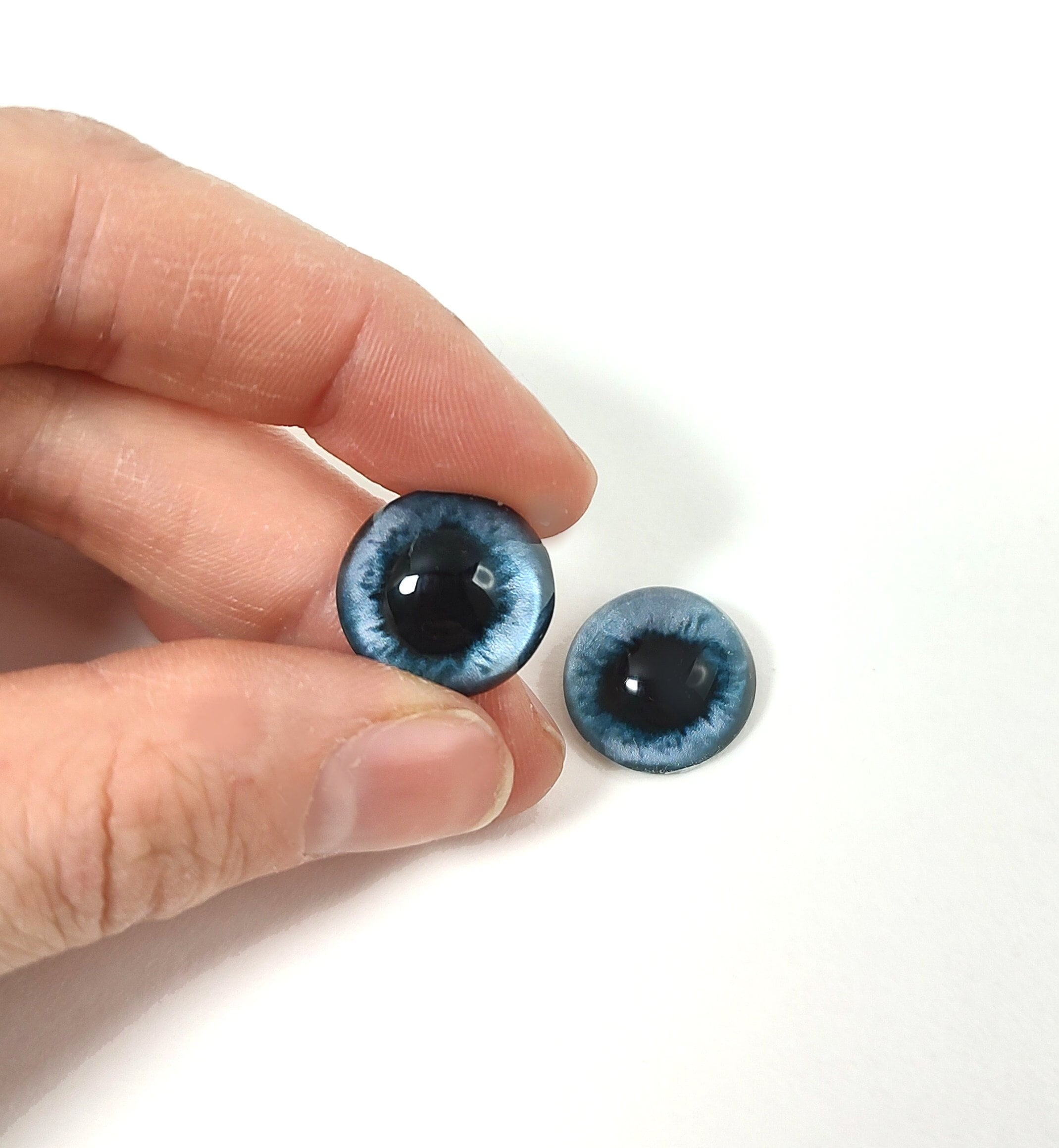 Blue Grey Rabbit MM5 - Handmade Glass Taxidermy Eyes
