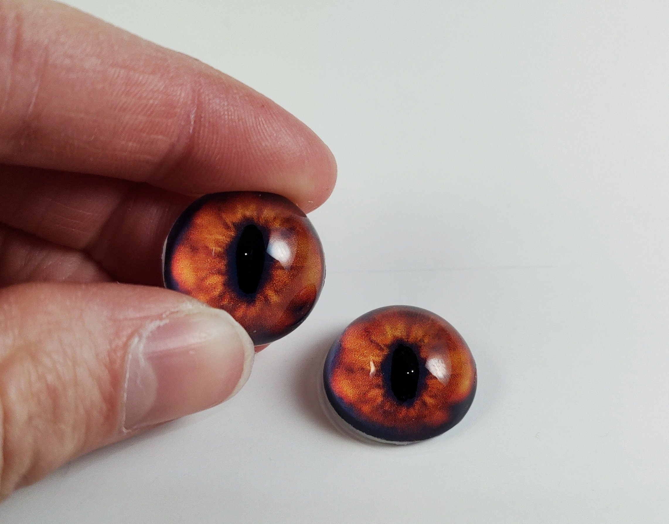 Flame Fox MC16 - Handmade Glass Taxidermy Eyes